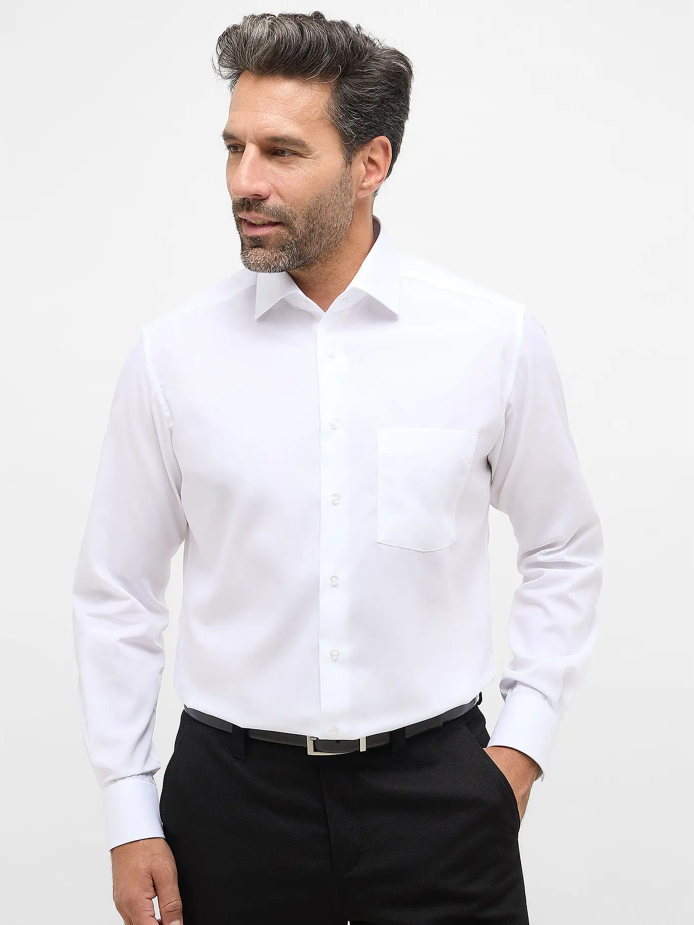 ETERNA | Hemd Modern Fit | weiss